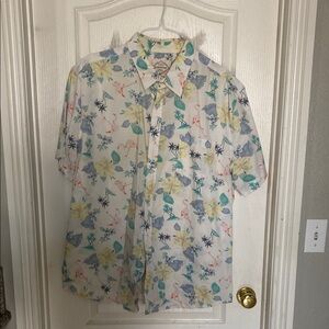 Floral Print Men's Shirt